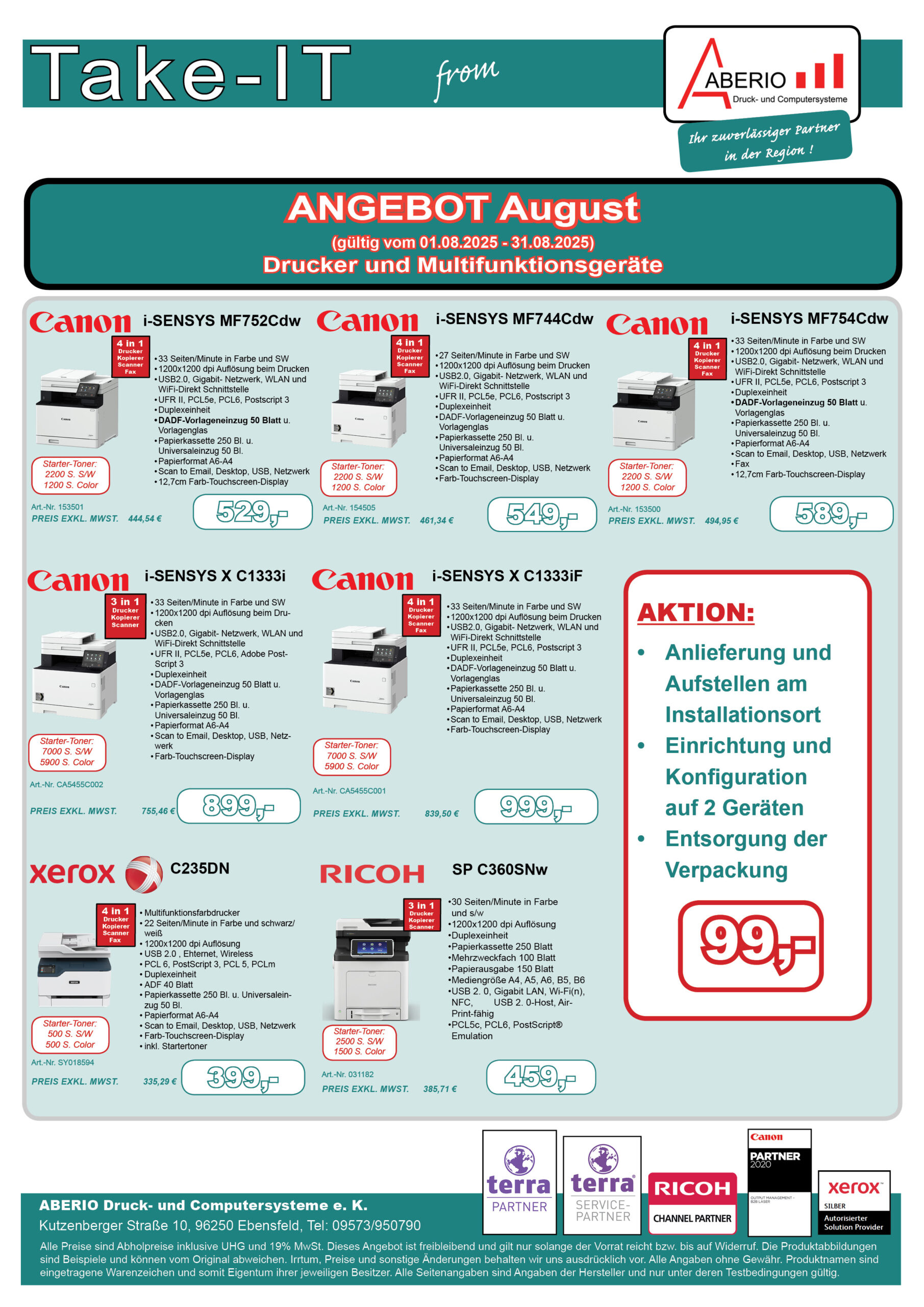 Angebot des Monats August 2025